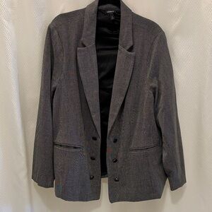 torrid Charcoal Pinstripe Blazer